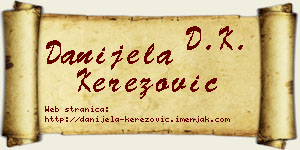 Danijela Kerezović vizit kartica
